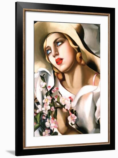 Portrait d'Une Jeune Fille-Tamara de Lempicka-Framed Premium Giclee Print