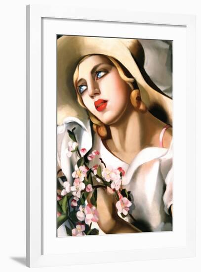 Portrait d'Une Jeune Fille-Tamara de Lempicka-Framed Premium Giclee Print