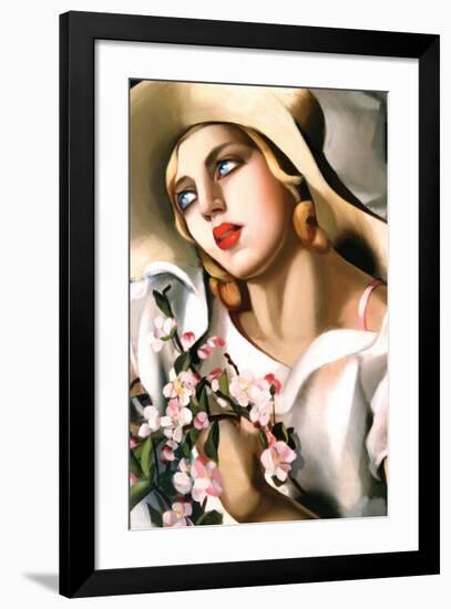 Portrait d'Une Jeune Fille-Tamara de Lempicka-Framed Premium Giclee Print