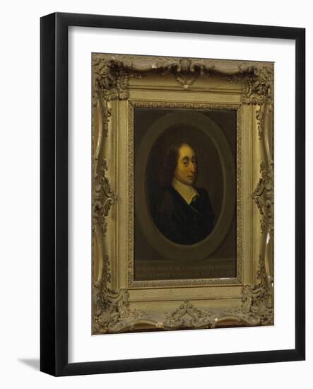 Portrait de Blaise Pascal-null-Framed Giclee Print