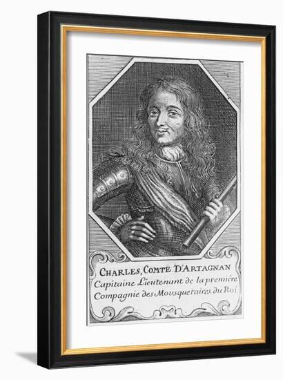 Portrait de Charles, comte d'Artagnan-null-Framed Giclee Print