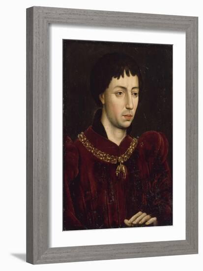 Portrait de Charles le Téméraire (1433-1477), duc de Bourgogne-null-Framed Giclee Print