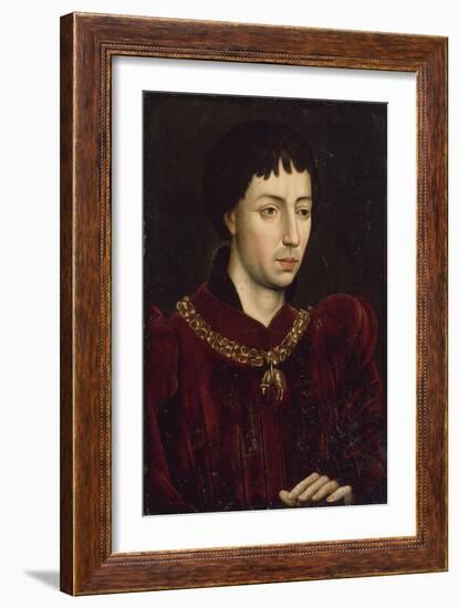 Portrait de Charles le Téméraire (1433-1477), duc de Bourgogne-null-Framed Giclee Print