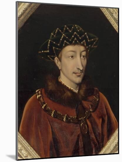 Portrait de Charles VII, roi de France (1403-1461), dit le Victorieux-Henri Lehmann-Mounted Giclee Print