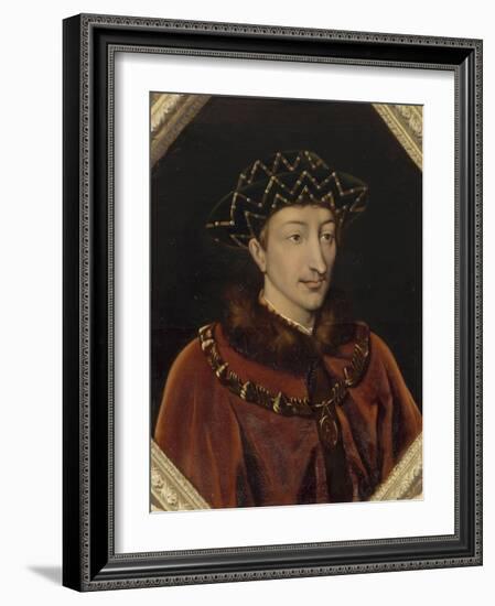 Portrait de Charles VII, roi de France (1403-1461), dit le Victorieux-Henri Lehmann-Framed Giclee Print