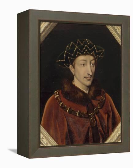 Portrait de Charles VII, roi de France (1403-1461), dit le Victorieux-Henri Lehmann-Framed Premier Image Canvas