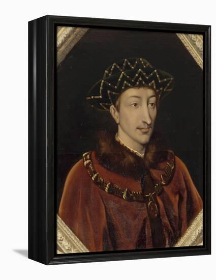 Portrait de Charles VII, roi de France (1403-1461), dit le Victorieux-Henri Lehmann-Framed Premier Image Canvas