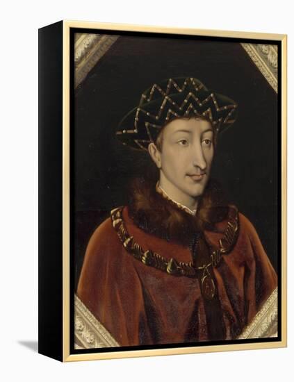 Portrait de Charles VII, roi de France (1403-1461), dit le Victorieux-Henri Lehmann-Framed Premier Image Canvas