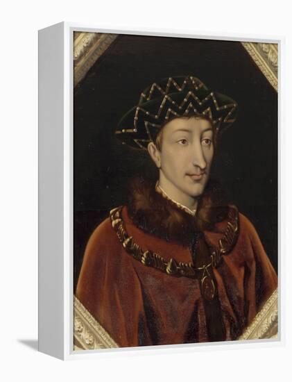 Portrait de Charles VII, roi de France (1403-1461), dit le Victorieux-Henri Lehmann-Framed Premier Image Canvas