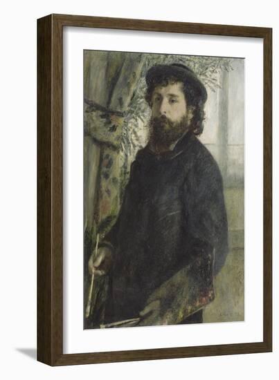 Portrait de Claude Monet (1840-1926), peintre-Pierre-Auguste Renoir-Framed Giclee Print