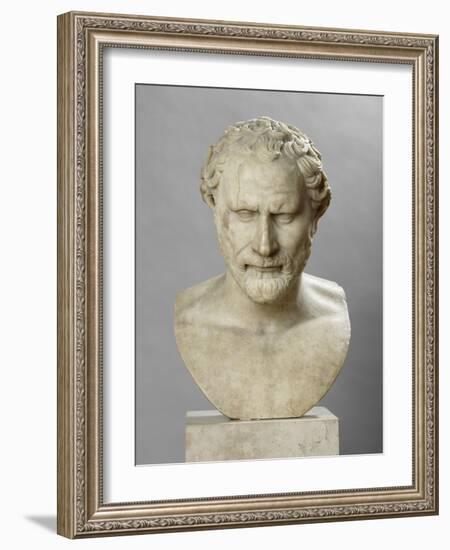 Portrait de Démosthène (348-322 avant J. C.), orateur et homme politique athénien-null-Framed Giclee Print