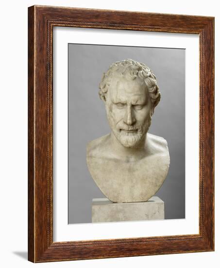 Portrait de Démosthène (348-322 avant J. C.), orateur et homme politique athénien-null-Framed Giclee Print