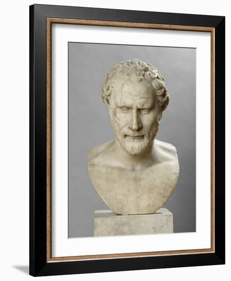 Portrait de Démosthène (348-322 avant J. C.), orateur et homme politique athénien-null-Framed Giclee Print