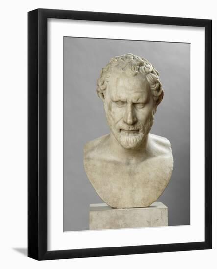 Portrait de Démosthène (348-322 avant J. C.), orateur et homme politique athénien-null-Framed Giclee Print