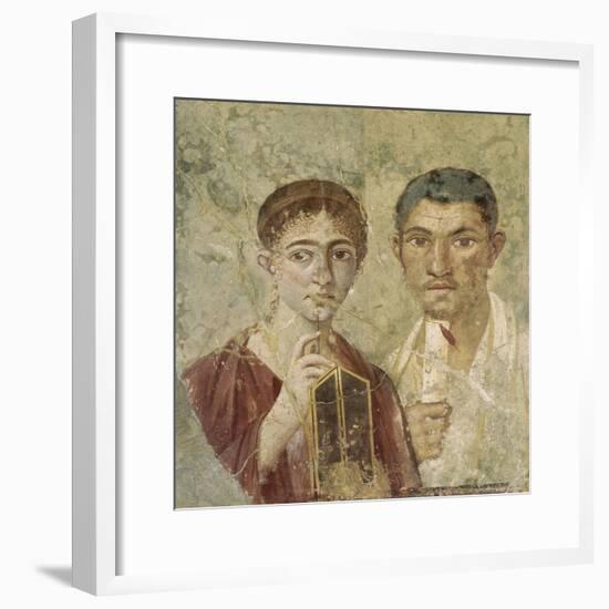 Portrait de deux époux provenant de Pompéi-null-Framed Giclee Print