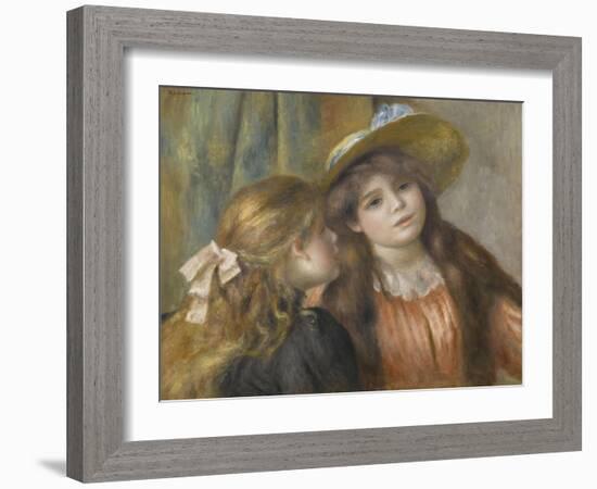 Portrait de deux fillettes-Pierre-Auguste Renoir-Framed Giclee Print