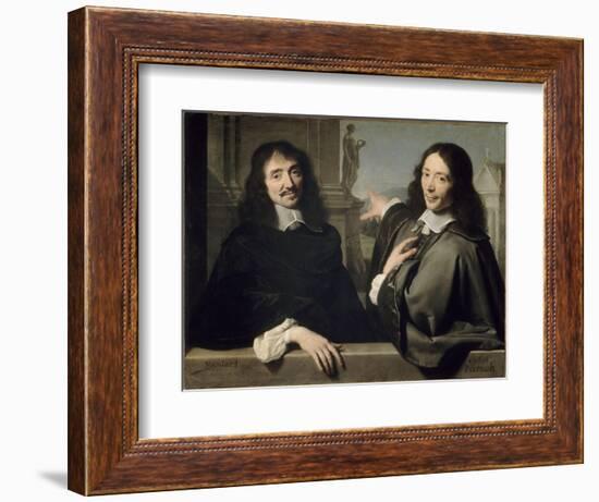 Portrait de deux hommes (autrefois F. Mansart et Ch. Perrrault)-Philippe De Champaigne-Framed Giclee Print