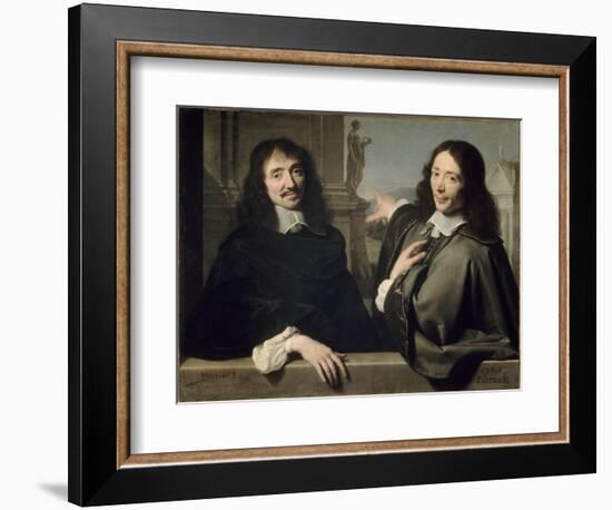 Portrait de deux hommes (autrefois F. Mansart et Ch. Perrrault)-Philippe De Champaigne-Framed Giclee Print