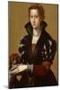 Portrait De Eleonora Da Toledo (Eleonore De Tolede, 1522-1562), Epouse Du Grand Duc Cosme I De Medi-Alessandro Allori-Mounted Giclee Print