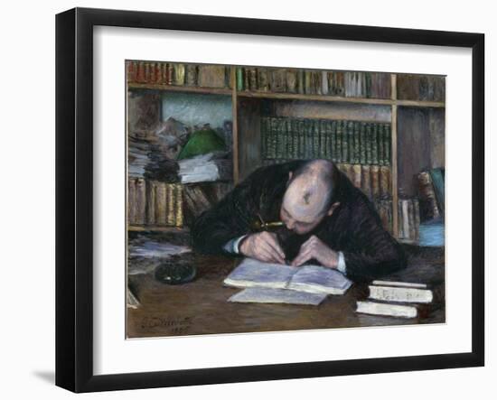 Portrait De Emile Jean Fontaine, Libraire (The Bookseller E. J. Fontaine) - Peinture De Gustave Cai-Gustave Caillebotte-Framed Giclee Print