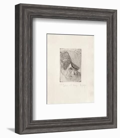 Portrait de F. Desnoyers-Jean Messagier-Framed Limited Edition