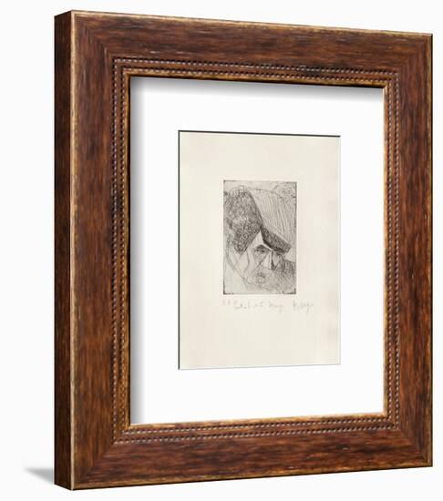 Portrait de F. Desnoyers-Jean Messagier-Framed Limited Edition