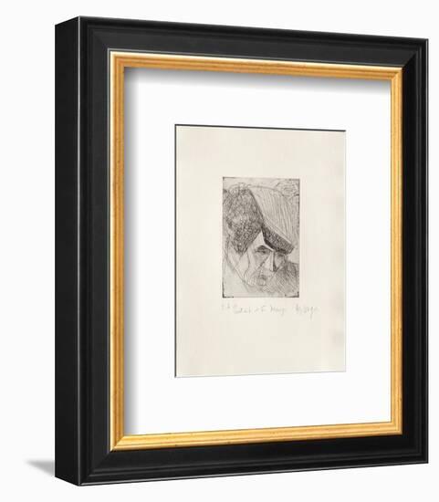 Portrait de F. Desnoyers-Jean Messagier-Framed Limited Edition