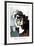 Portrait de Face sur Fond Rose et Vert-Pablo Picasso-Framed Collectable Print