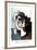 Portrait de Face sur Fond Rose et Vert-Pablo Picasso-Framed Collectable Print