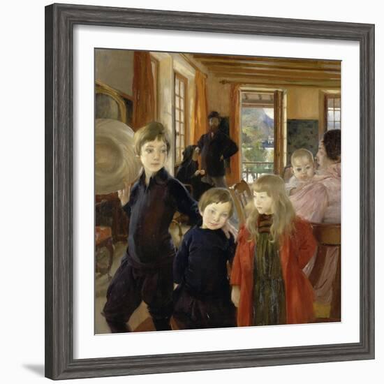 Portrait de famille-Albert Besnard-Framed Giclee Print