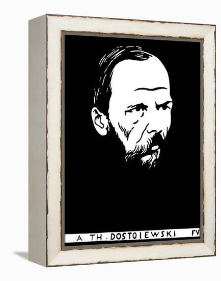 Portrait De Fedor Mikhailovitch Dostoievski (Dostoevsky, Dostoyevsky, Dostoievsky, Dostoevski, Fyod-Felix Edouard Vallotton-Framed Premier Image Canvas