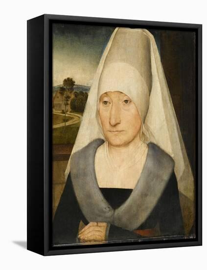 Portrait de femme âgée-Hans Memling-Framed Premier Image Canvas