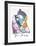 Portrait de Femme au Veret Escossais-Pablo Picasso-Framed Collectable Print