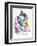 Portrait de Femme au Veret Escossais-Pablo Picasso-Framed Art Print