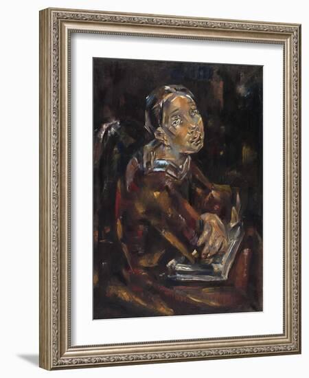 Portrait de femme aux bras croisés-Marie Blanchard-Framed Giclee Print