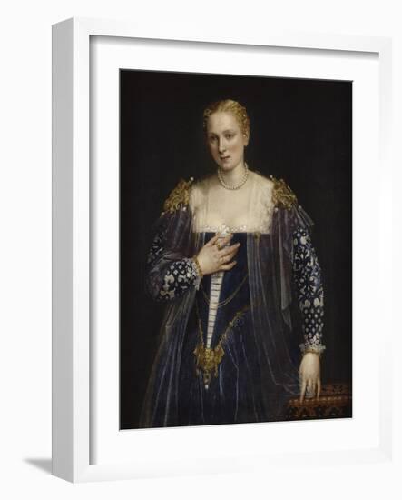 Portrait de femme dit La Belle Nani. Avec cadre.-Paolo Veronese-Framed Giclee Print