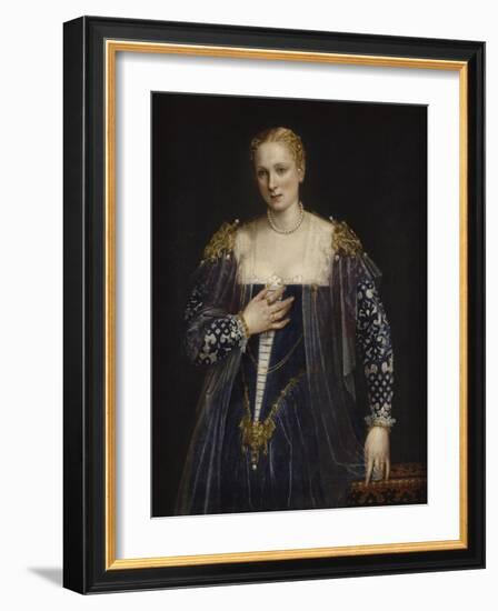 Portrait de femme dit La Belle Nani. Avec cadre.-Paolo Veronese-Framed Giclee Print