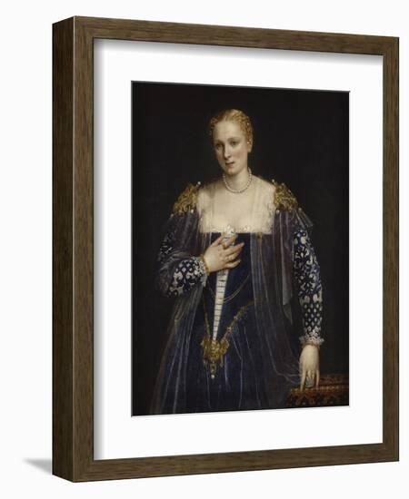 Portrait de femme dit La Belle Nani. Avec cadre.-Paolo Veronese-Framed Giclee Print