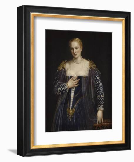 Portrait de femme dit La Belle Nani. Avec cadre.-Paolo Veronese-Framed Giclee Print