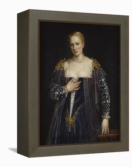 Portrait de femme dit La Belle Nani. Avec cadre.-Paolo Veronese-Framed Premier Image Canvas