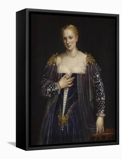 Portrait de femme dit La Belle Nani. Avec cadre.-Paolo Veronese-Framed Premier Image Canvas