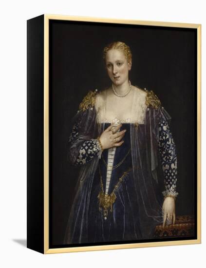 Portrait de femme dit La Belle Nani. Avec cadre.-Paolo Veronese-Framed Premier Image Canvas