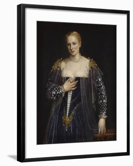 Portrait de femme dit La Belle Nani. Avec cadre.-Paolo Veronese-Framed Giclee Print