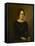 Portrait de femme en noir-Jean Jacques Henner-Framed Premier Image Canvas