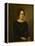 Portrait de femme en noir-Jean Jacques Henner-Framed Premier Image Canvas