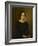 Portrait de femme en noir-Jean Jacques Henner-Framed Giclee Print