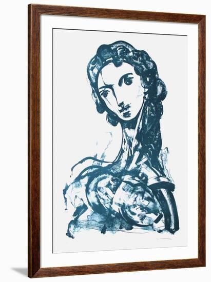 Portrait De Femme-Bernard Jobin-Framed Limited Edition