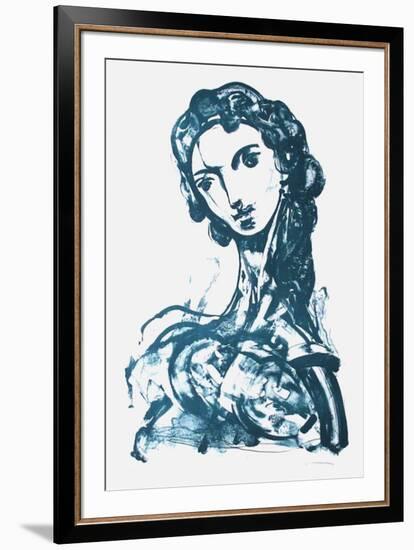 Portrait De Femme-Bernard Jobin-Framed Limited Edition