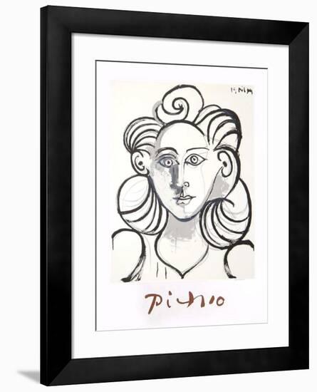 Portrait de Femme-Pablo Picasso-Framed Collectable Print