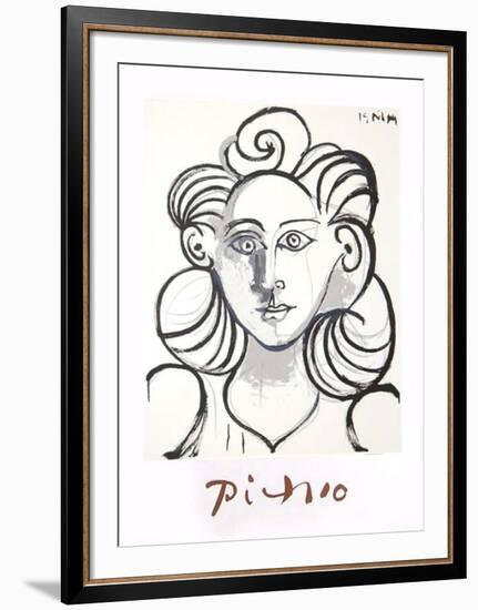 Portrait de Femme-Pablo Picasso-Framed Collectable Print